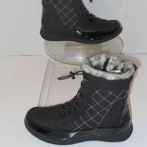 TOTES BLACK WEATHER BOOTS SIZE 10 MEDIUM